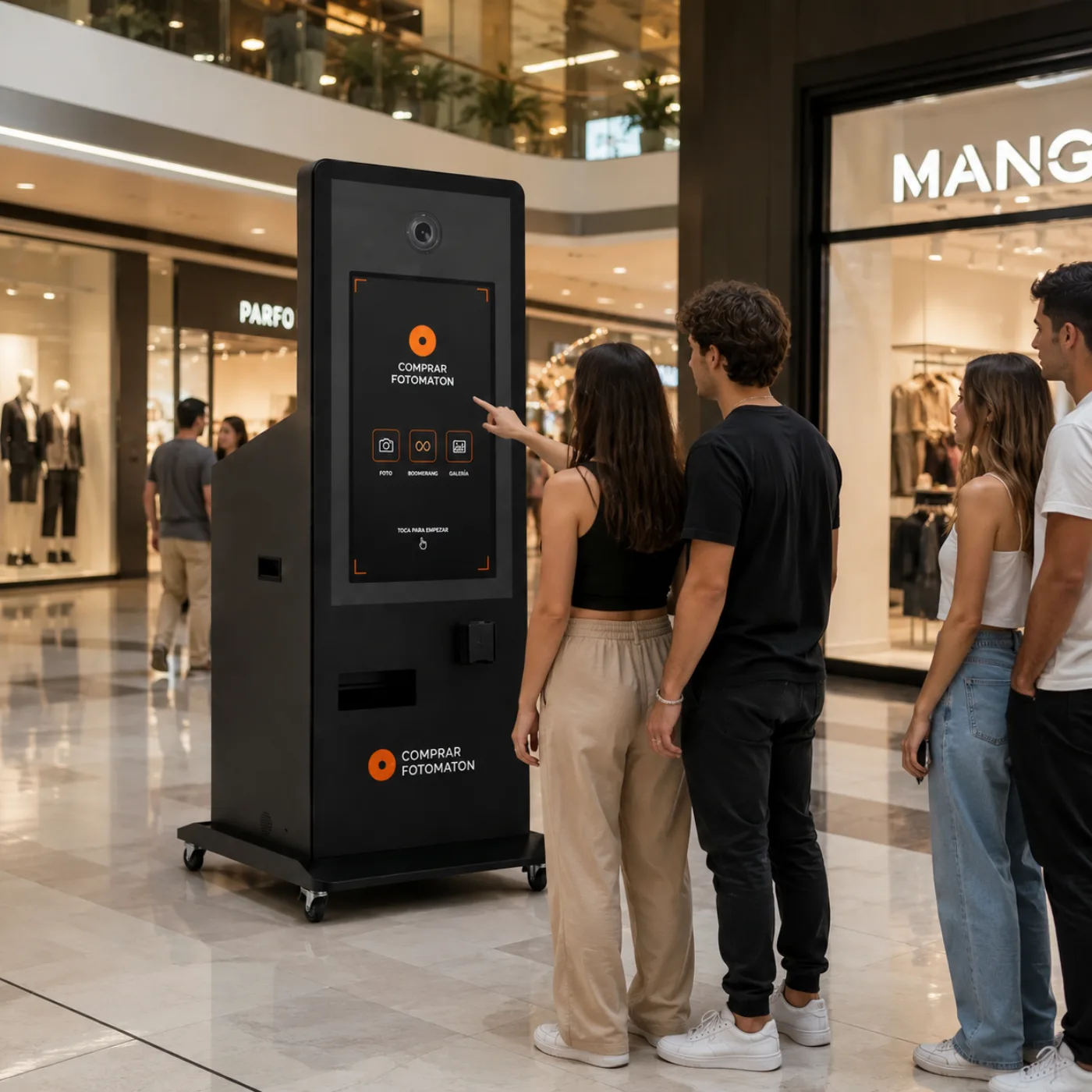 Comprar Fotomatón Vending Metal antivandálico de 45 pulgadas para centros comerciales